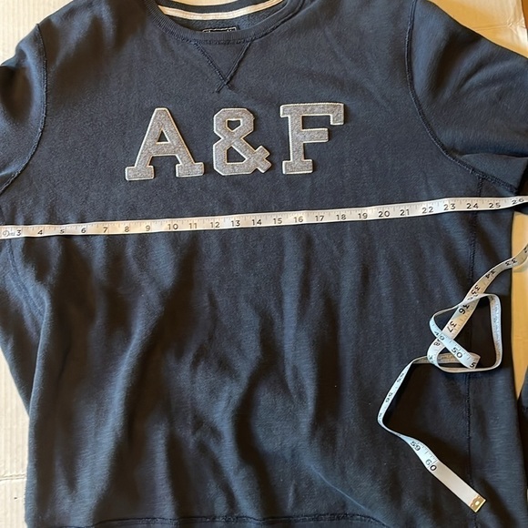 Y2K-VTG-Abercrombie & Fitch-XXL-dark blue embroidered logo, crewneck sweatshirt. - Picture 9 of 12